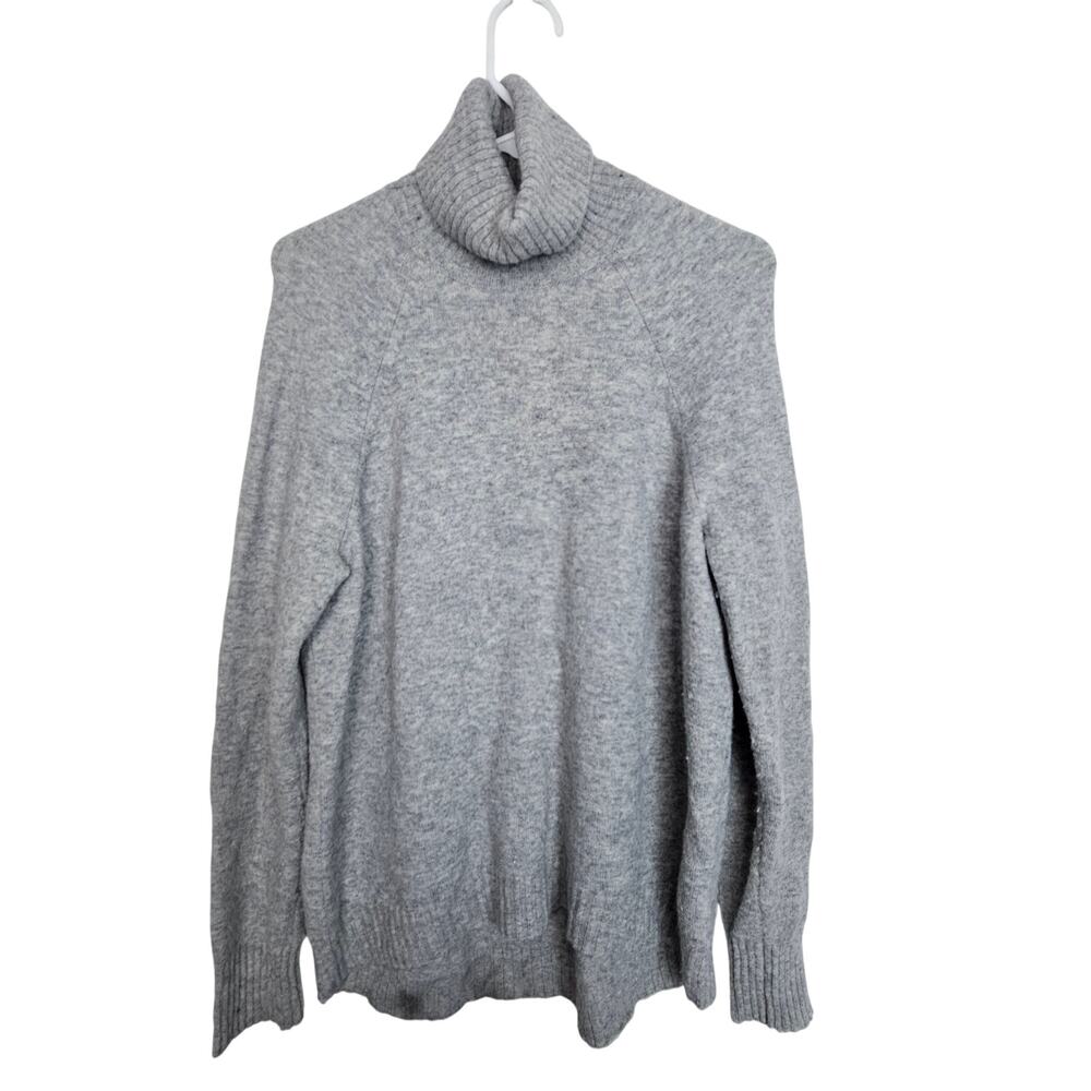 J. Crew Womens Wool Alpaca Turtleneck Sweater Size S Minimalist Comfy Comzy Prep